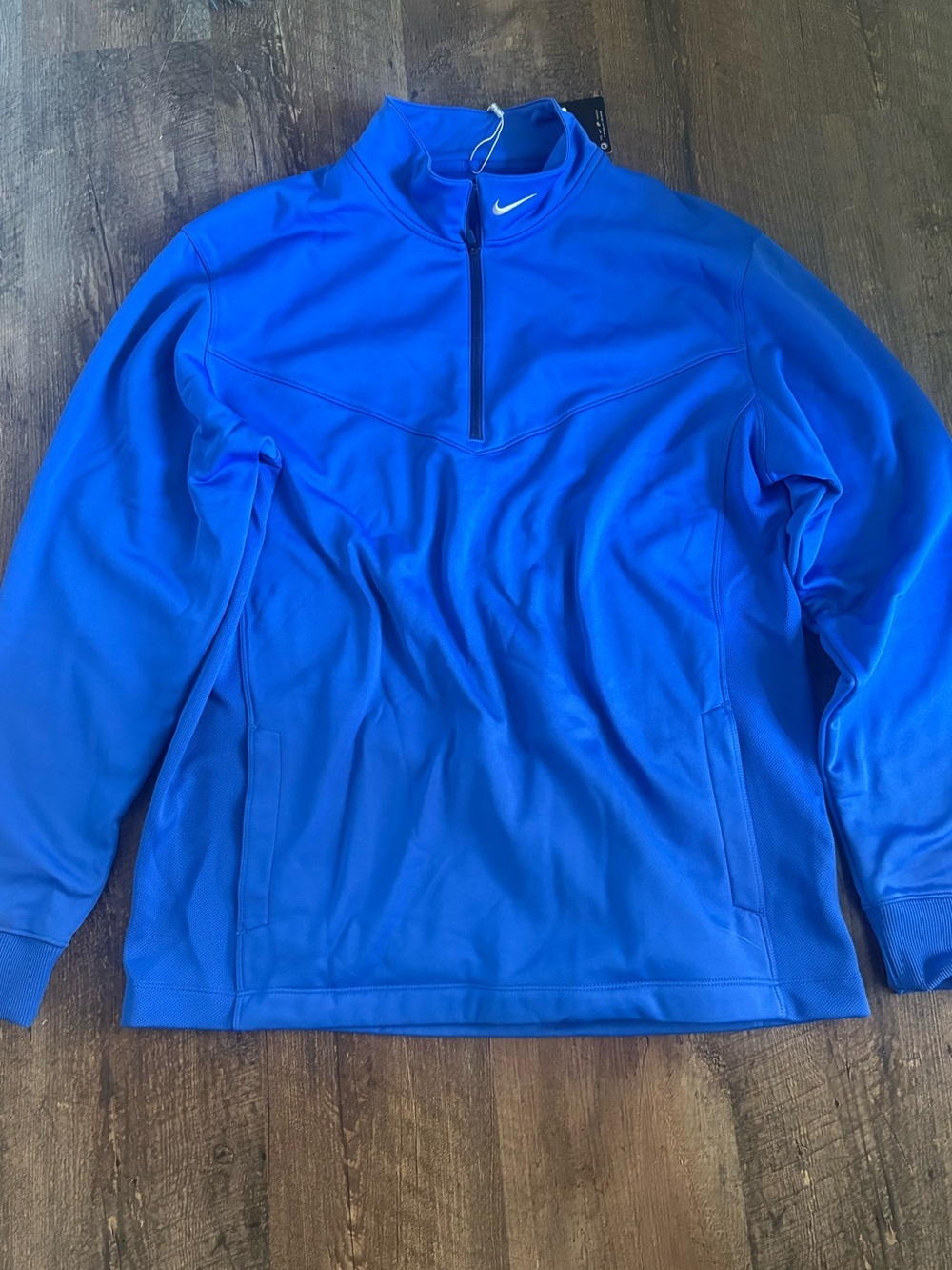 Nike Blue Therma-Fit Golf Quarter-Zip